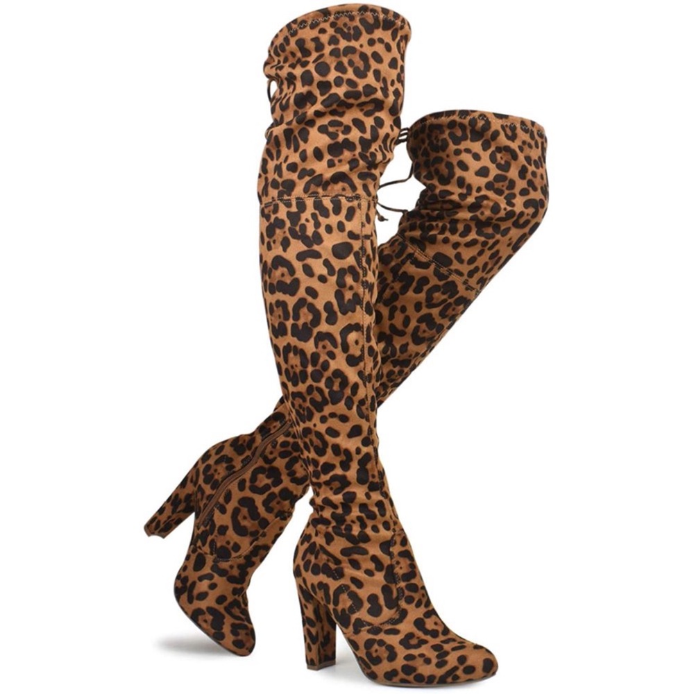 Amaya-01 Women's Over The Knee Tie Up High Boots